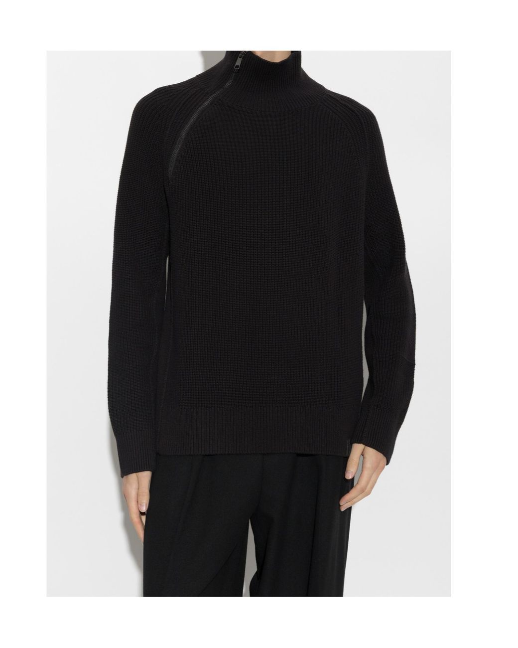 AllSaints Black Kit Long-Sleeve Sweater for men