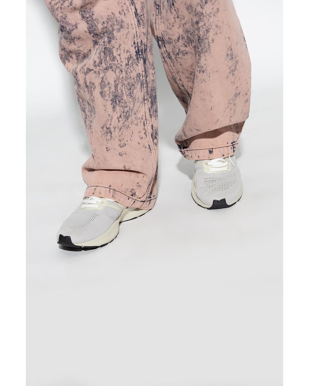 Veja White Logo Patch Lace-Up Sneakers for men