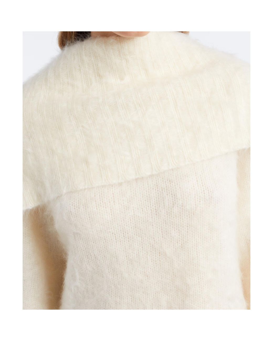 Joseph Natural Cashmere Sweater With A Shawl-Style Collar
