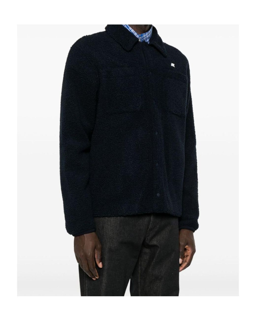 K-Way Blue Cameron Sherpa Polar Fleece Jacket for men