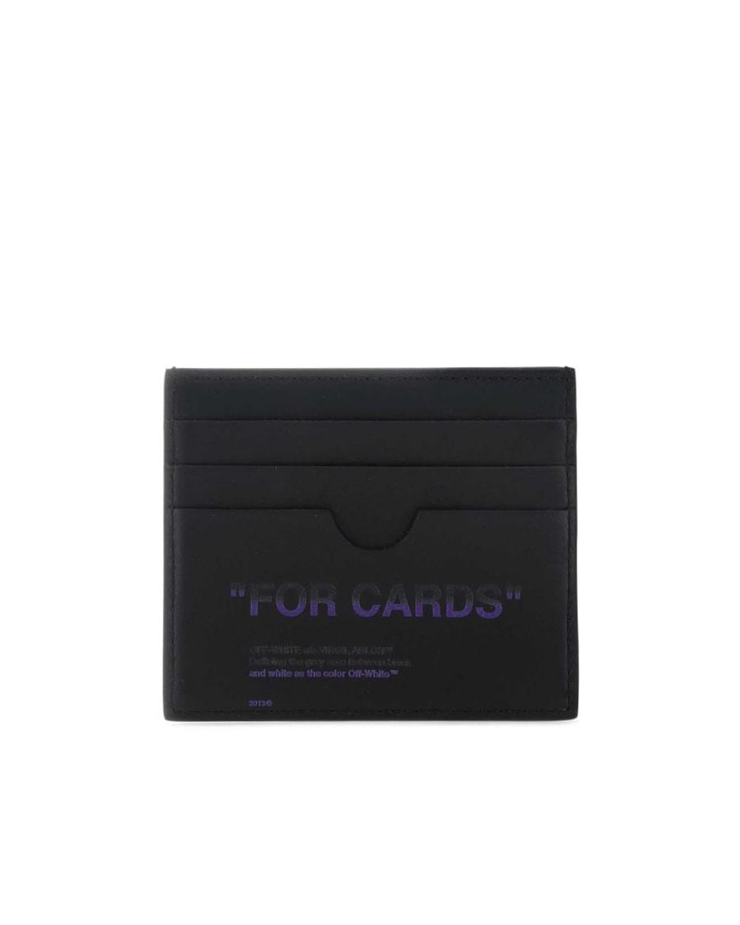 Off-White c/o Virgil Abloh Black Leather Cardholder for men