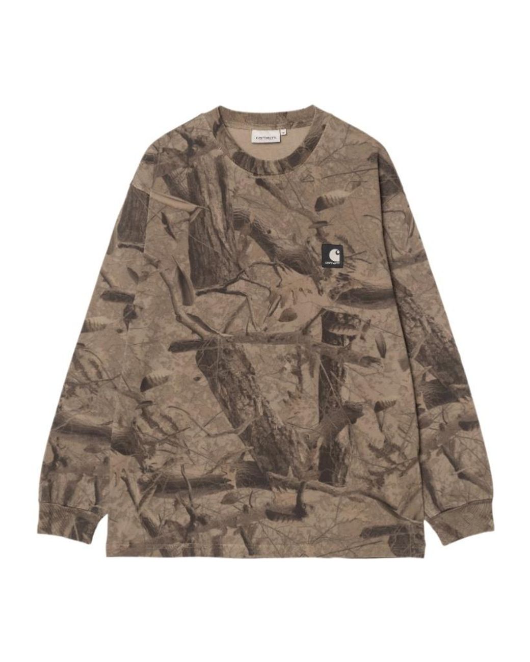 Carhartt Brown Feather Long Sleeve T-Shirt for men