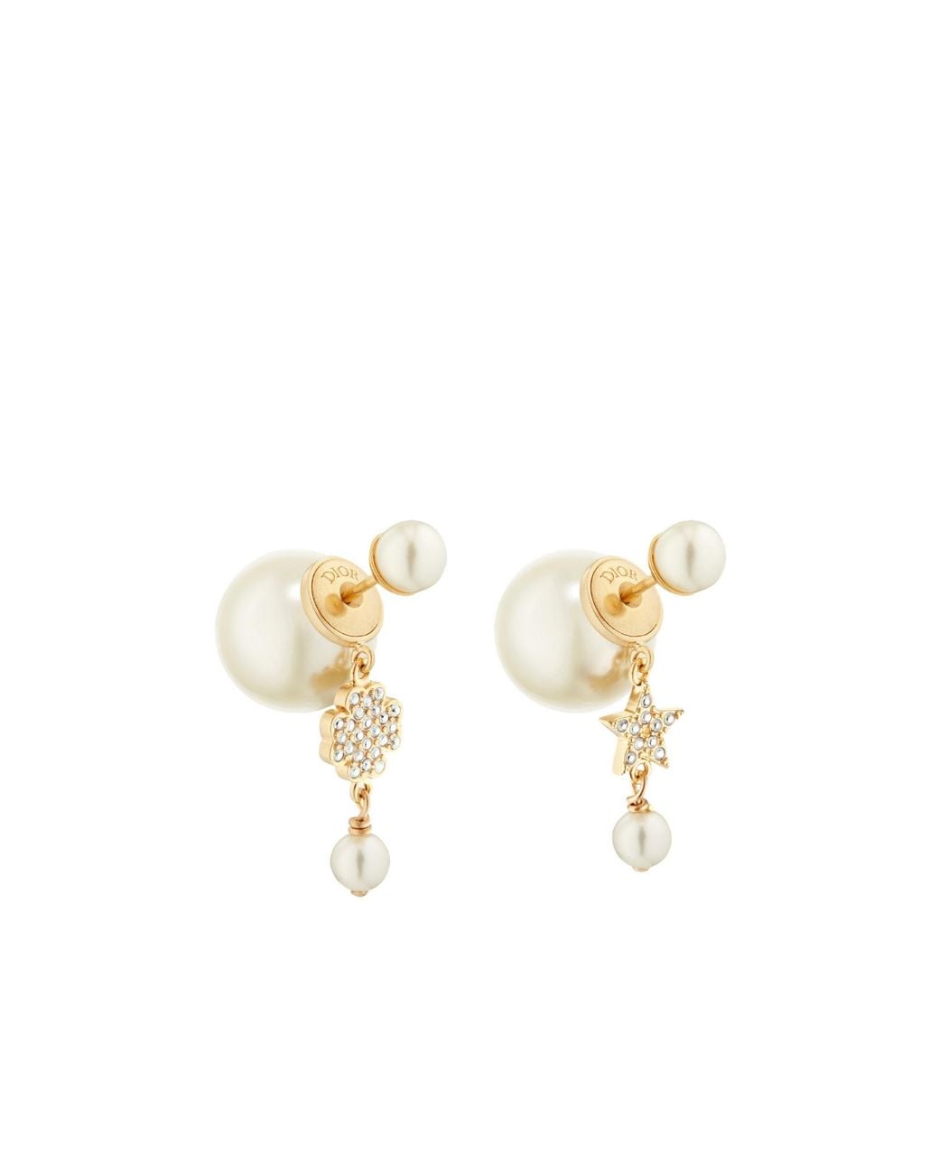 Dior White Tribales Earrings