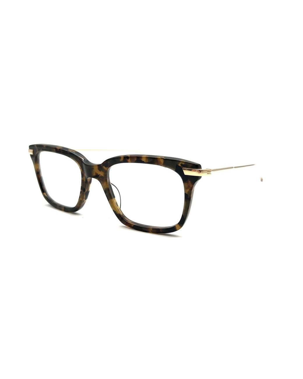 Thom Browne White Eyewear Rectangular Frame Glasses