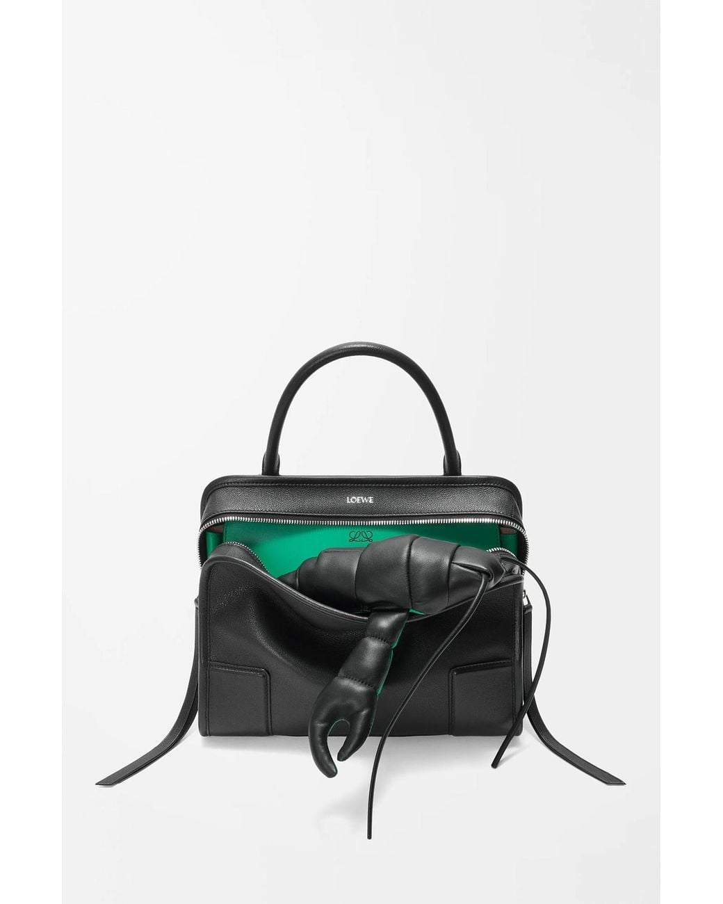 Loewe Black Medium Amazona 180 Lazy Crab Shoulder Bag