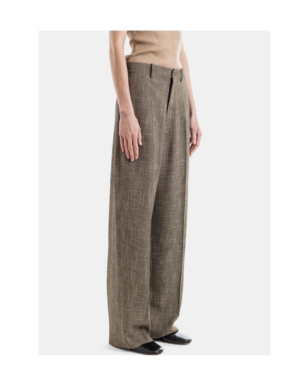 Phoebe Philo Gray Casual Pants With Belt Loops