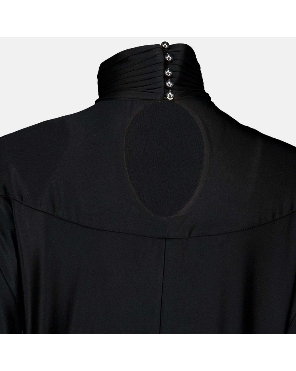Rabanne Black Mini Dress With Ruched Details