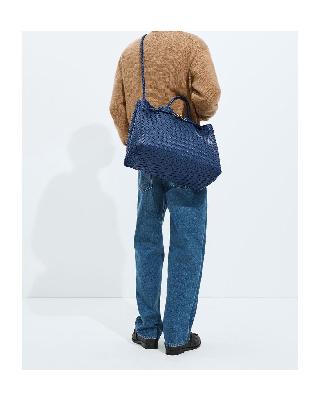 Bottega Veneta Blue Large Andiamo for men