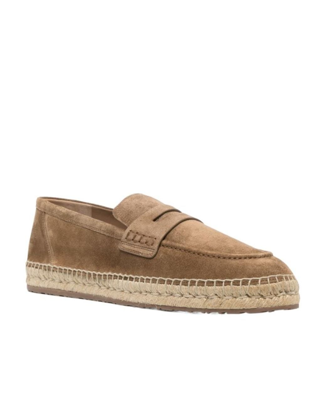 Gianvito Rossi Brown スエード エスパドリーユ for men