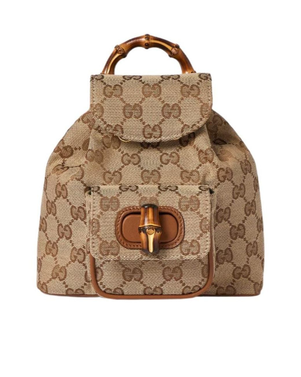 Gucci Bamboo Mini Backpack in Brown | Lyst
