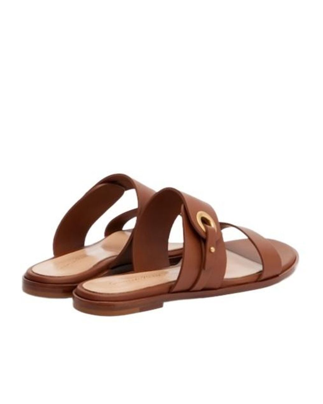 Gianvito Rossi Brown Leather Sandals