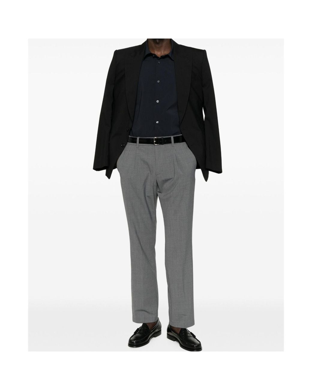 Herno Gray Logo Casual Pants for men