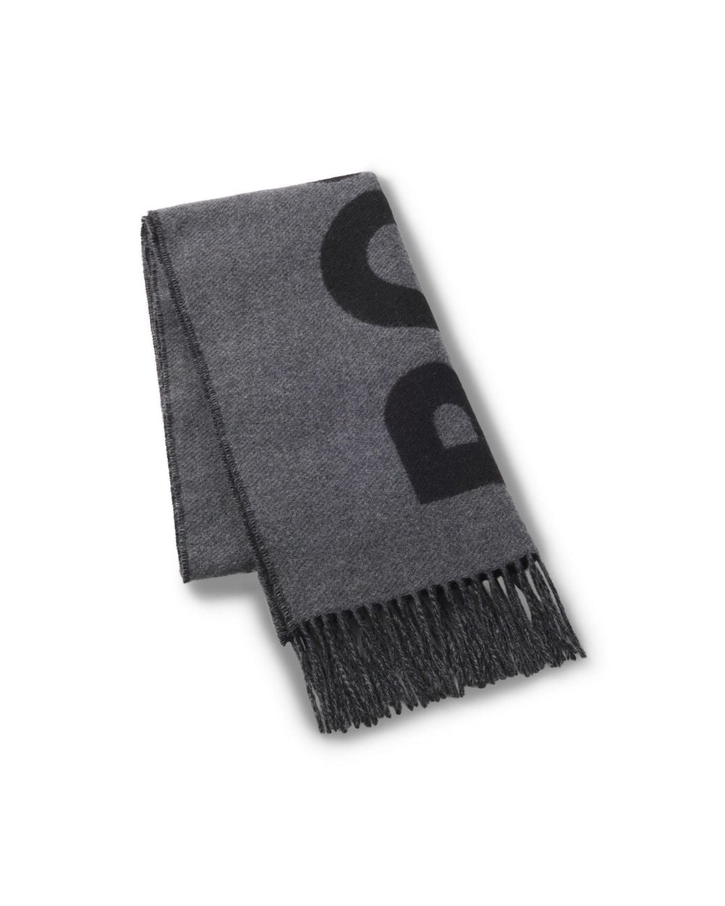 Boss Gray Simple Scarf for men