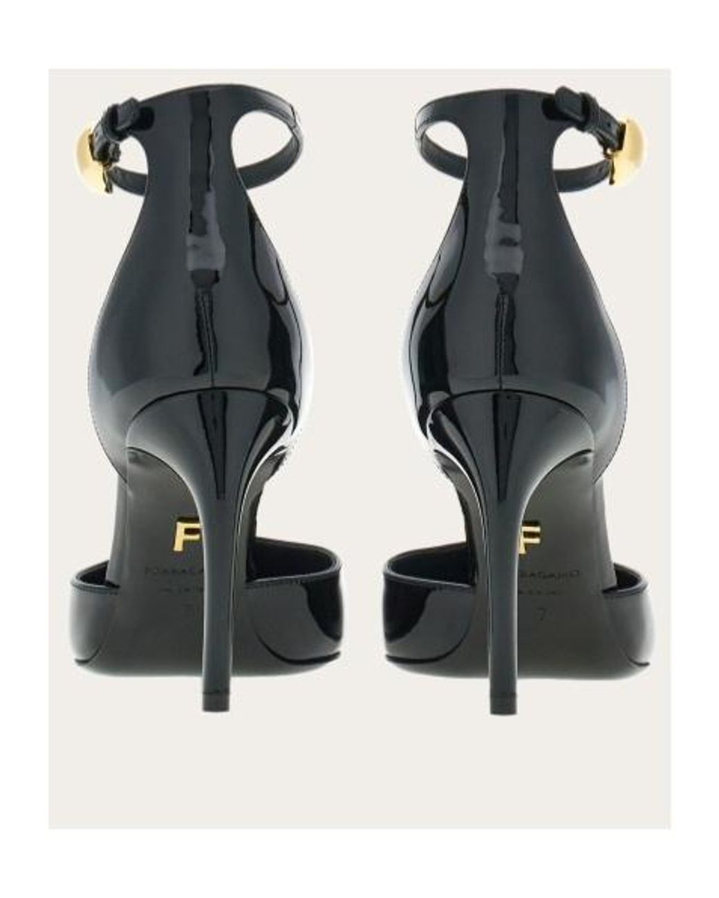 Ferragamo White Ferragamo T-Strap Pointed-Toe Pumps
