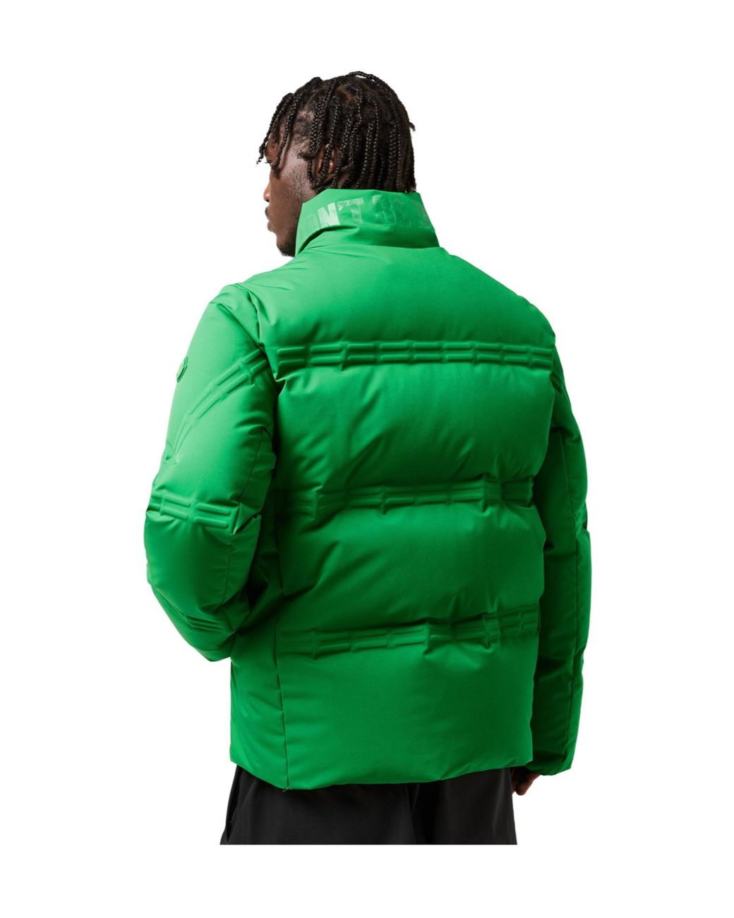Moncler Green Stand-Collar Quilted Down Jacket for men
