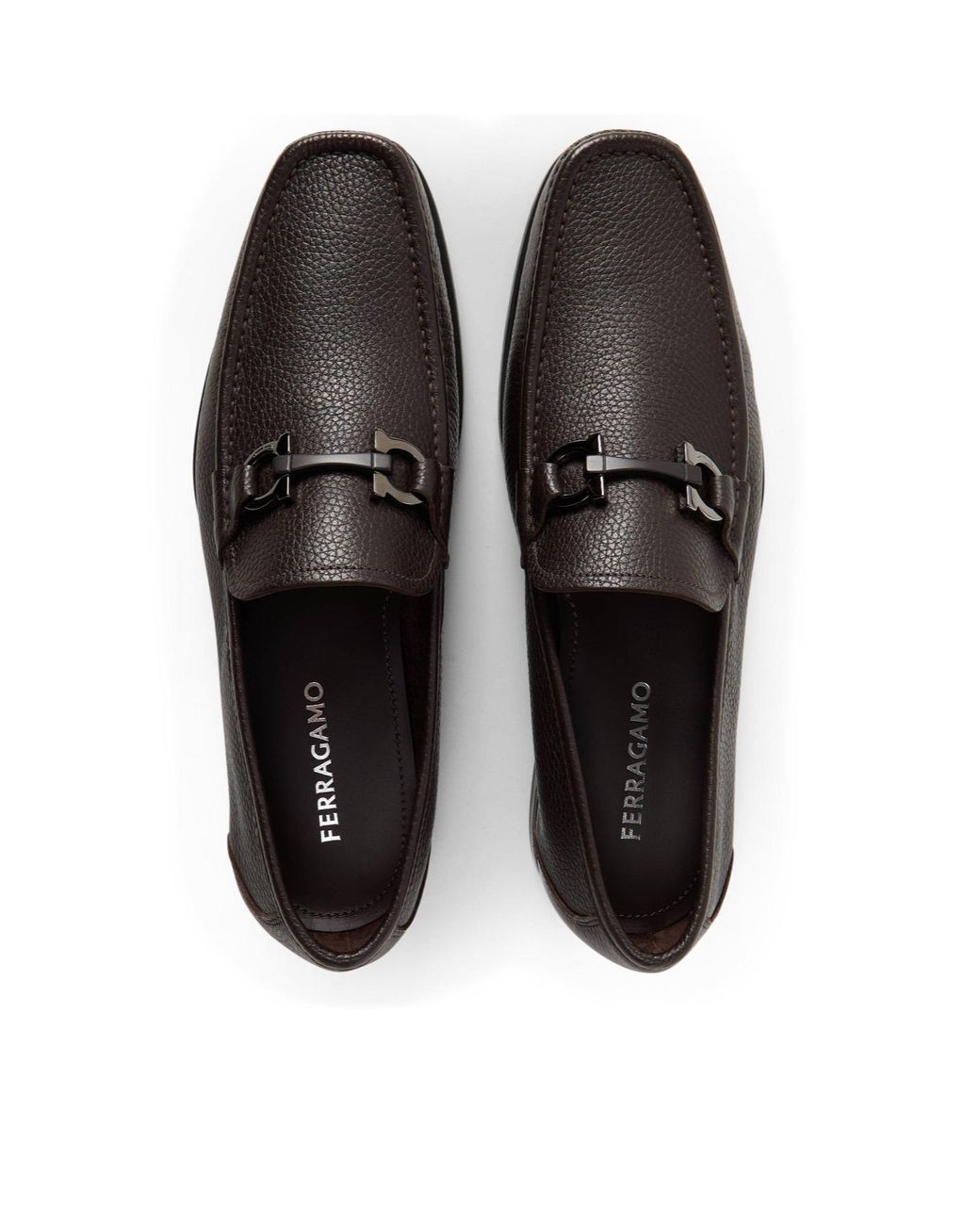 Ferragamo Black Grained Loafer for men