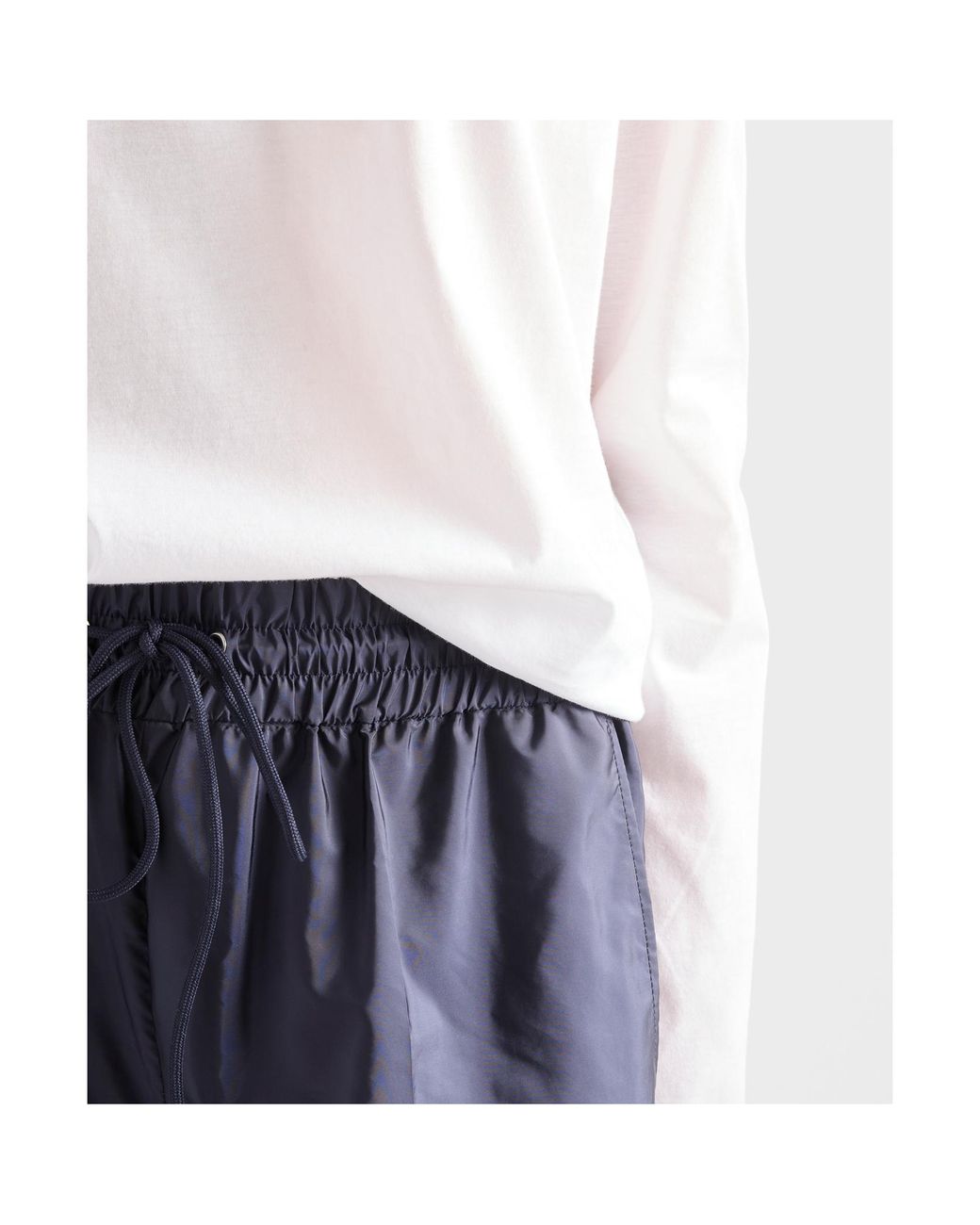 Prada White Long-Sleeved Crewneck T-Shirt