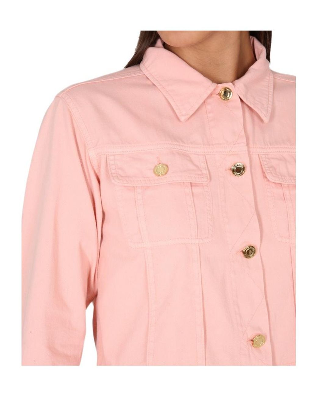 Tom Ford Pink Long Sleeved Buttoned Denim Shirt