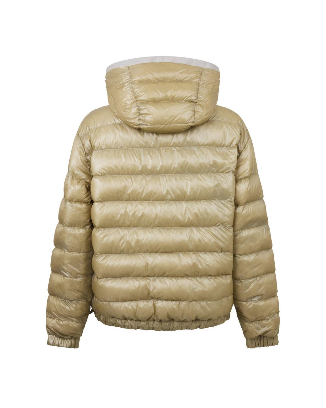 Moncler Natural Quilted Down Hooded Jacket for men