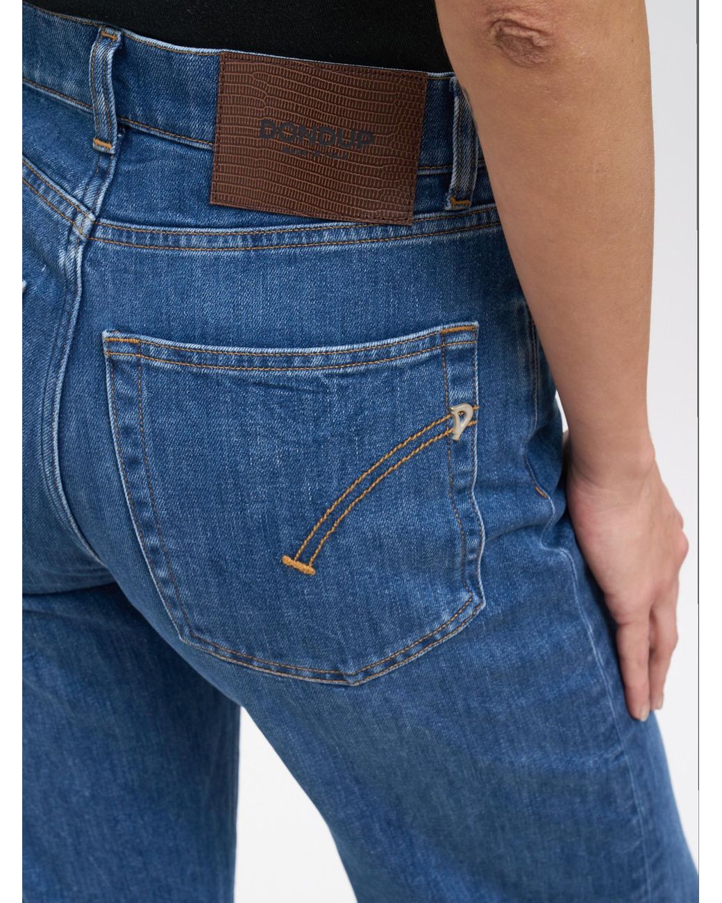 Dondup Blue Wide-Leg Jeans