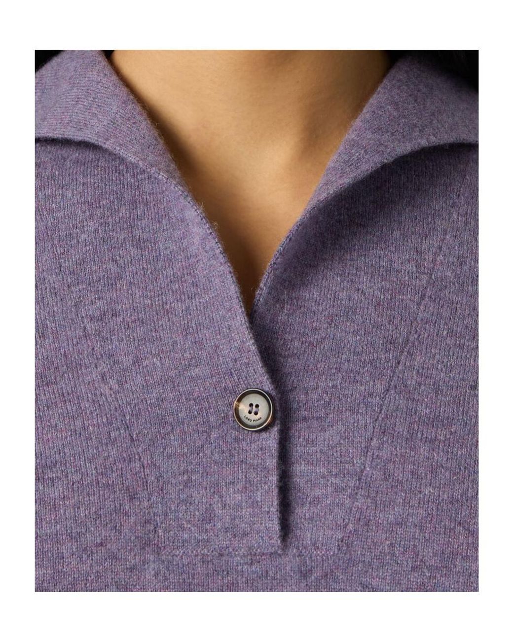 Loro Piana Purple Sergio Polo Shirt