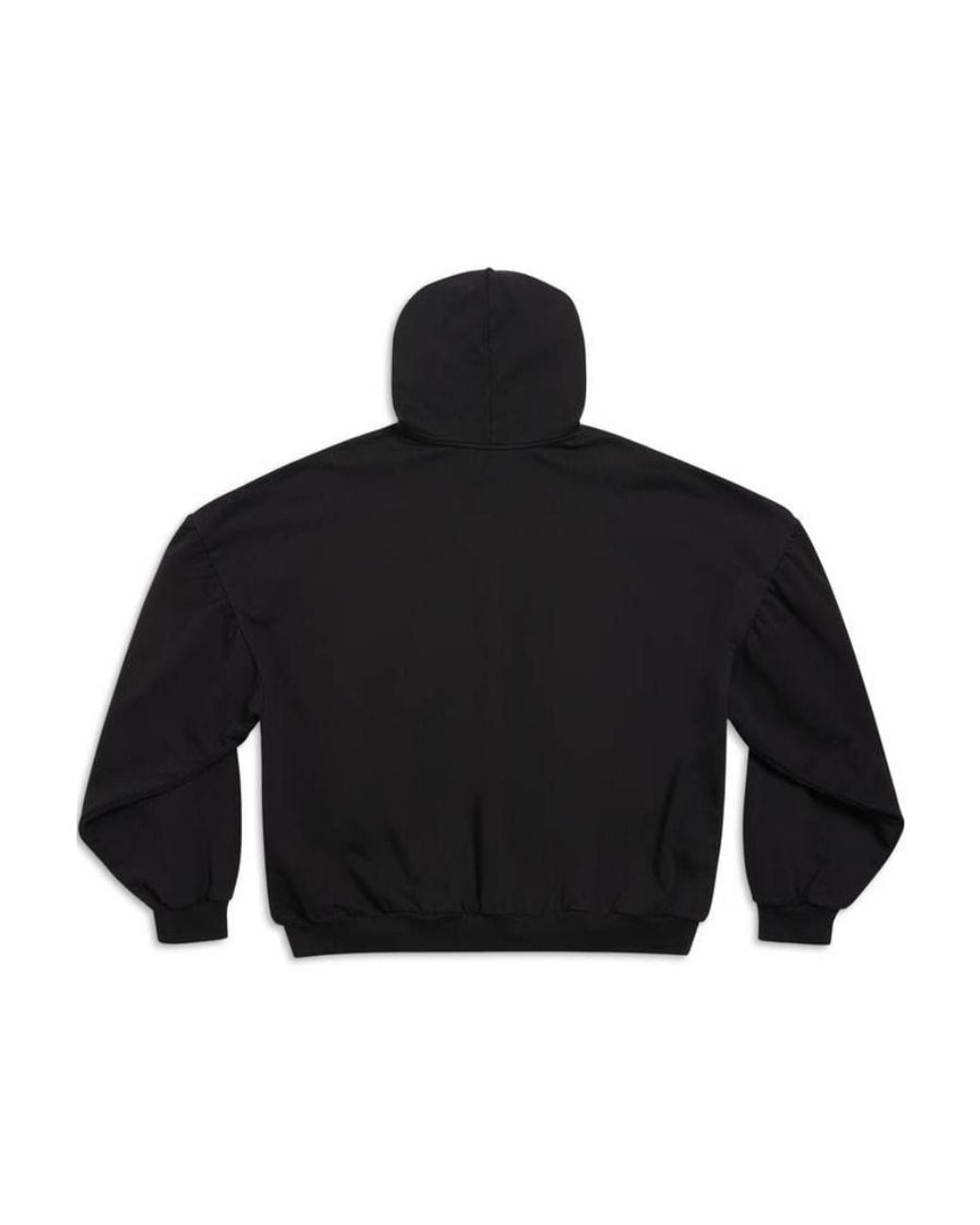 Balenciaga Blue Flip Logo Printed Hoodie for men