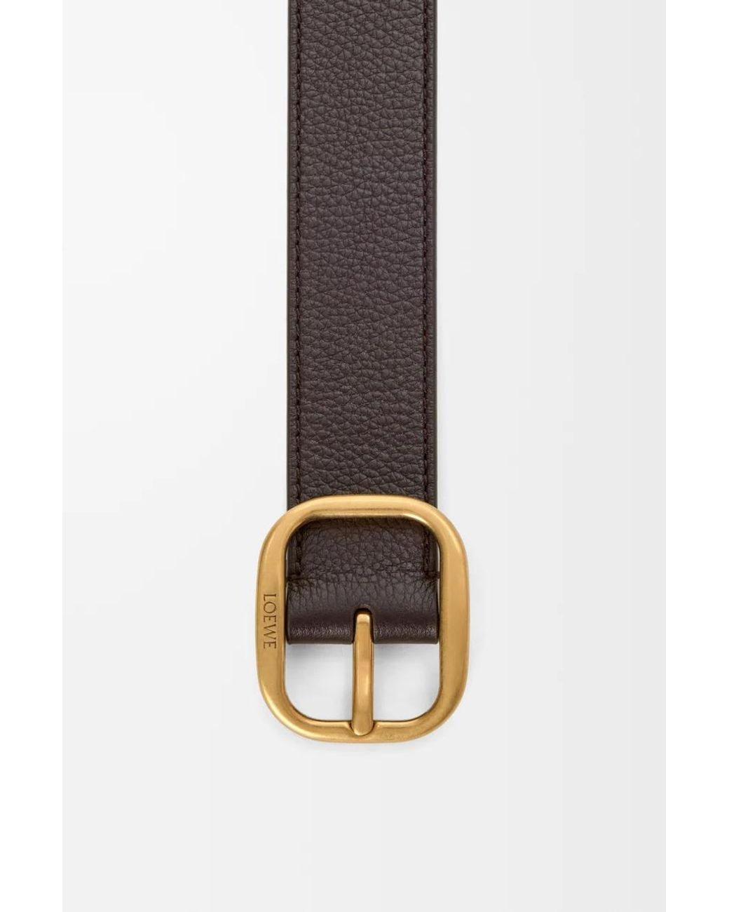 Loewe White Round Buckle Belt