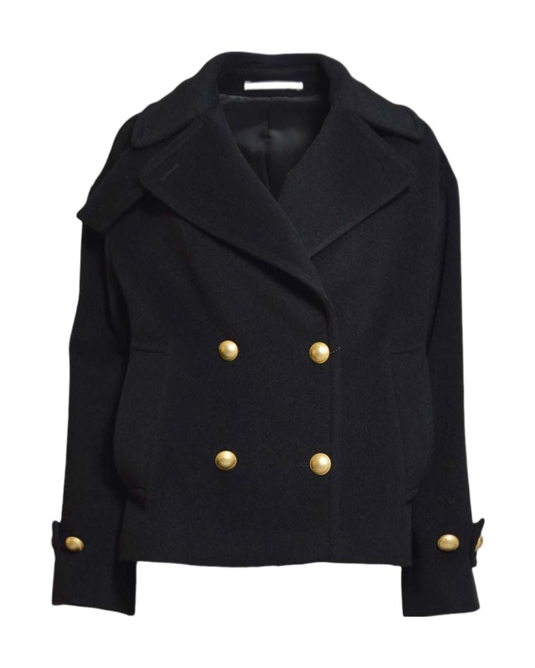 Tagliatore Blue Long Sleeve Double-Breasted Coat