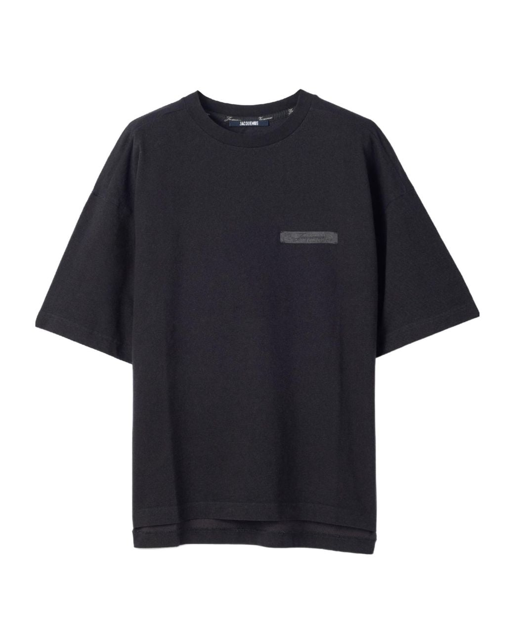 Jacquemus Black The Ruban Crewneck T-Shirt for men