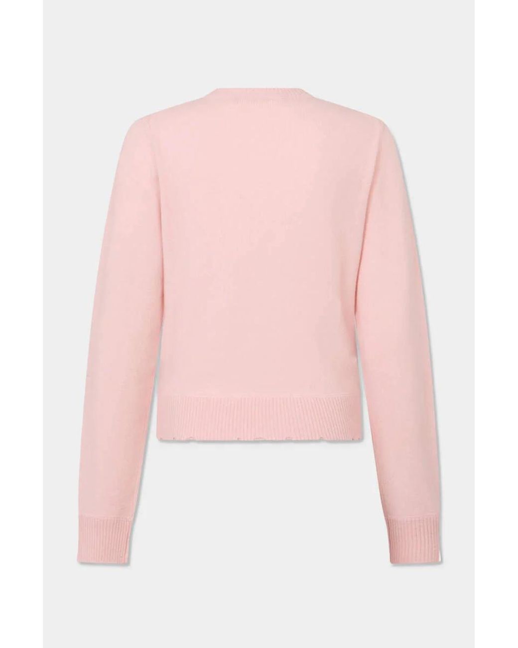 DSquared² Pink Distressed Pocket Knitted Sweater
