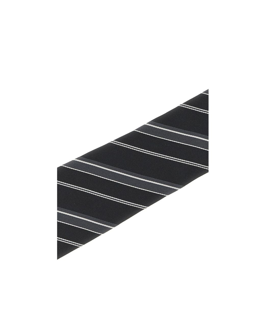 Tom Ford Black Diagonal-Striped Silk Tie for men