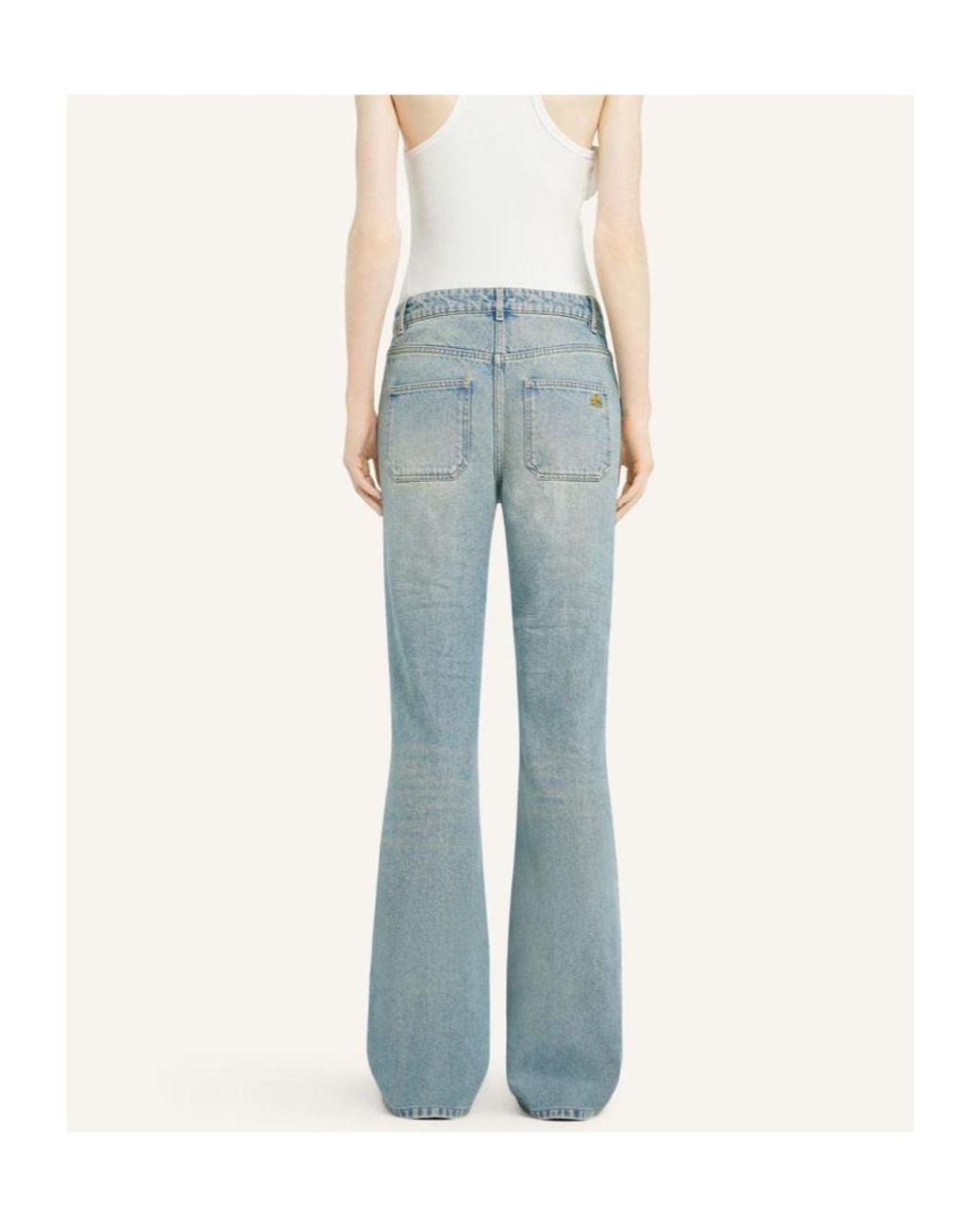 Courreges Blue Bootcut Jeans