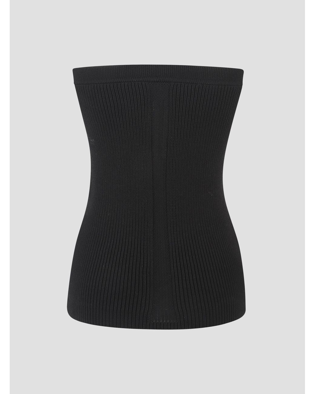 Rick Owens Black Knitted Tube Top