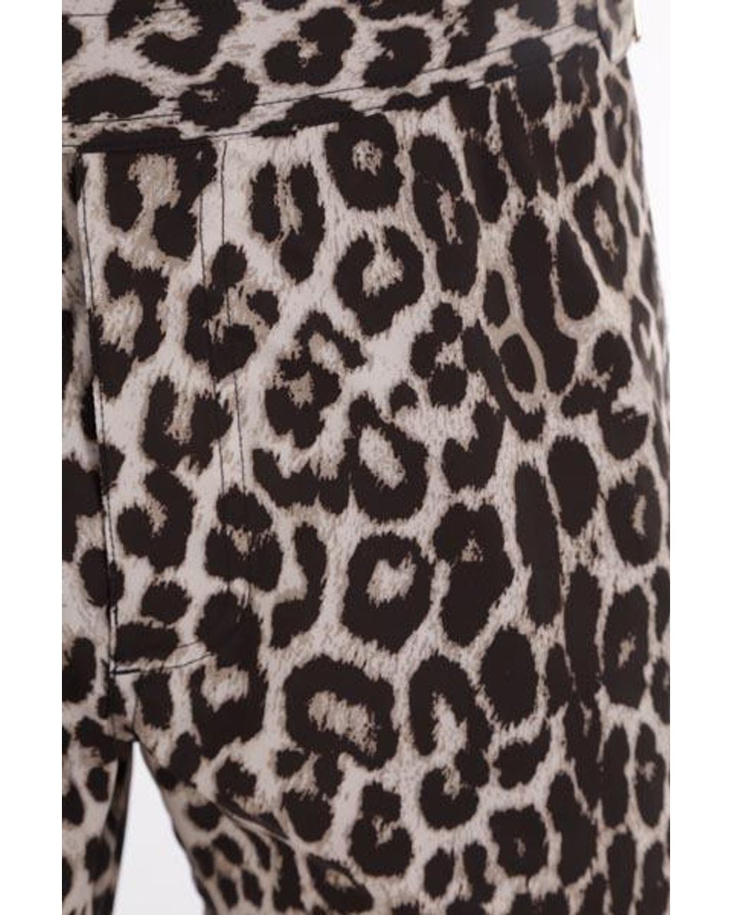 Tom Ford Gray Leopard-Print Swim Shorts for men