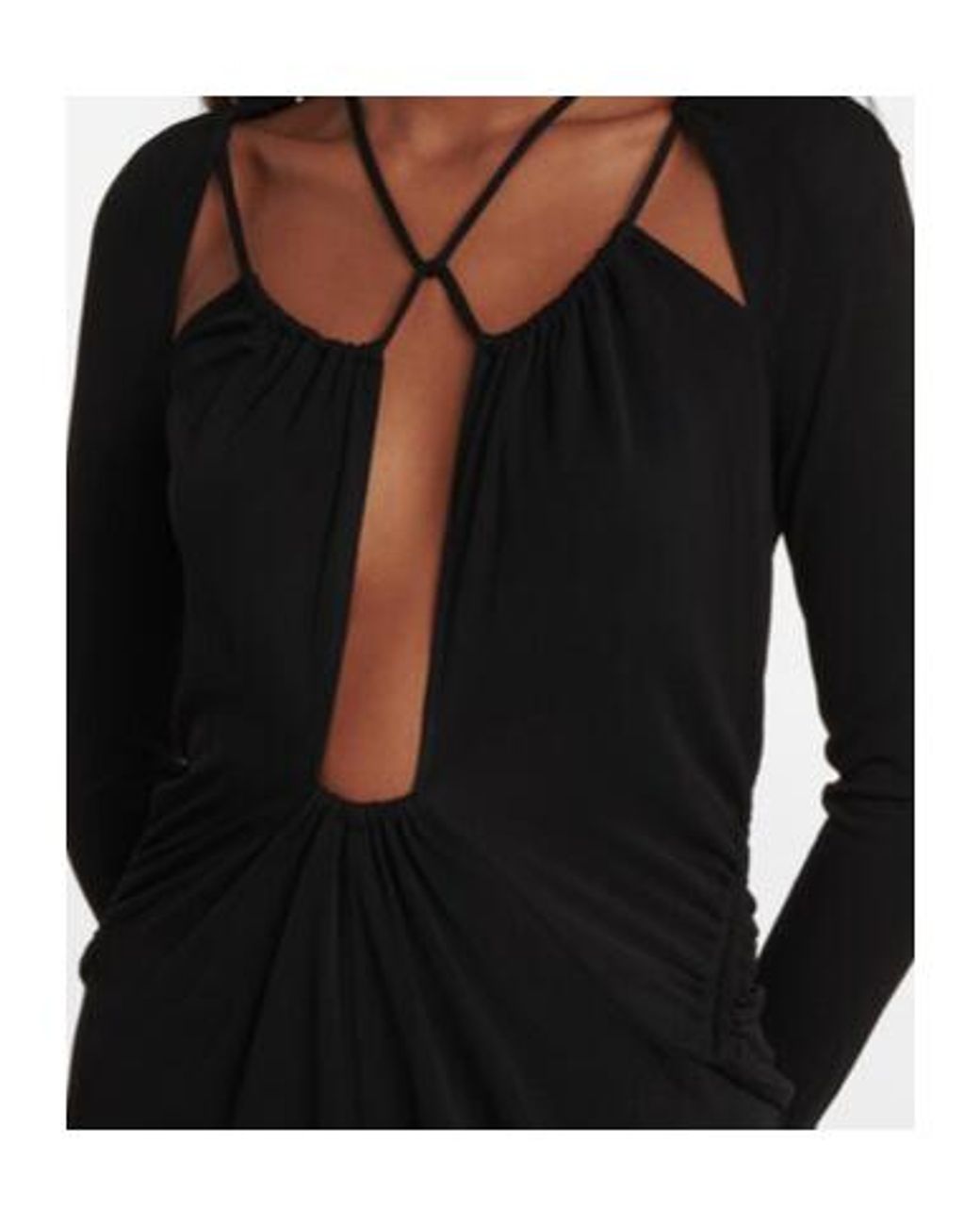 Isabel Marant Black Jadessi Cutout Jersey Midi Dress