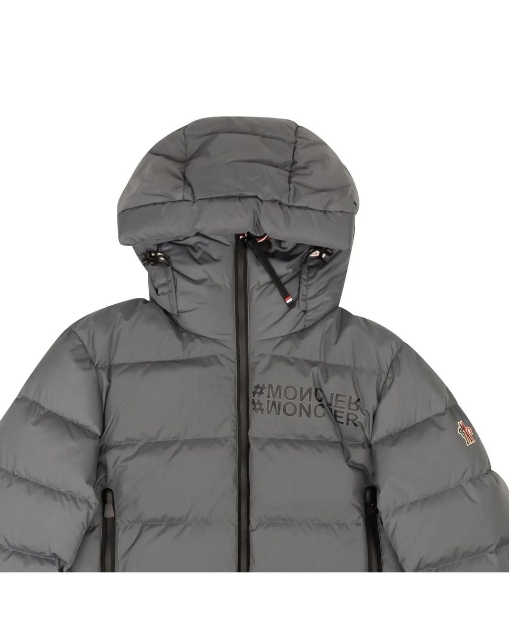 Moncler Gray Long Sleeve Down Jacket for men