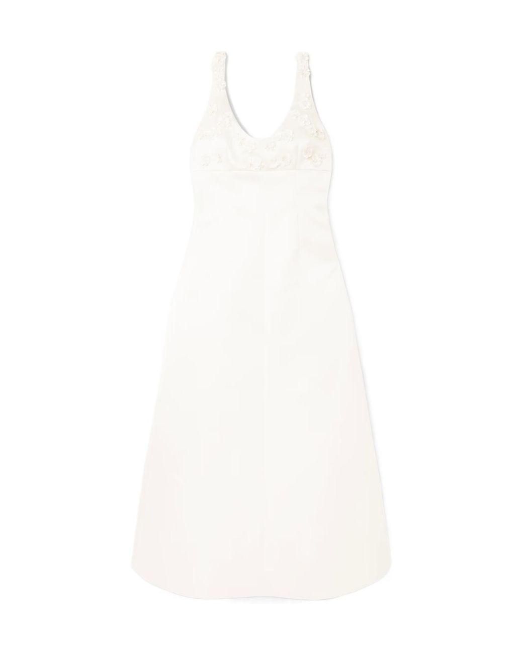 Emilia Wickstead White Casual Cami Dress