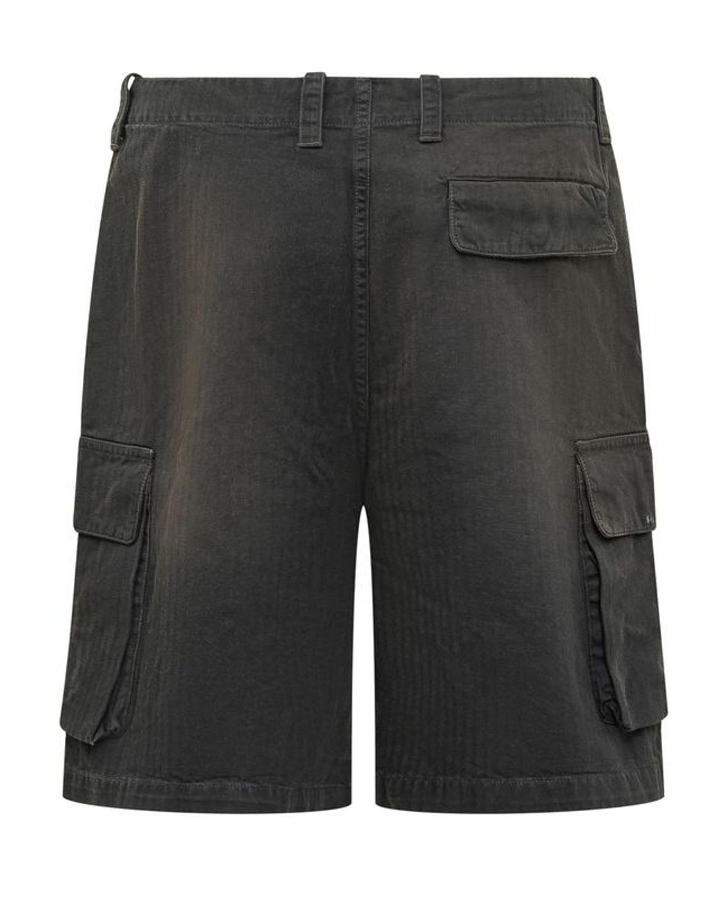 Our Legacy Gray Mount Cargo Knee-Length Shorts for men