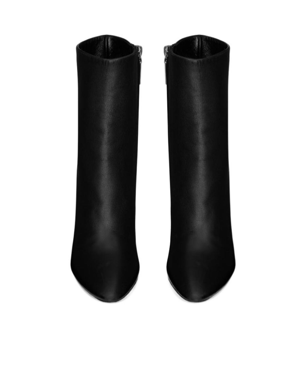 Saint Laurent Black Lou Almond Toe Ankle Boots