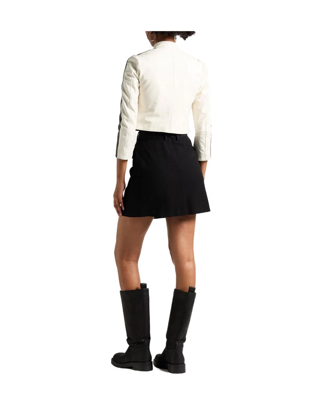 Balenciaga Black Solid-Colored Wrap Midi Skirt