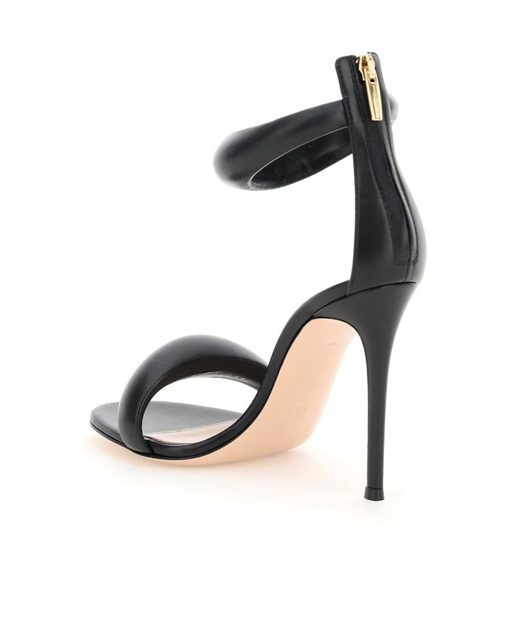 Gianvito Rossi Metallic Bijoux Open Toe Ankle Strap Sandals
