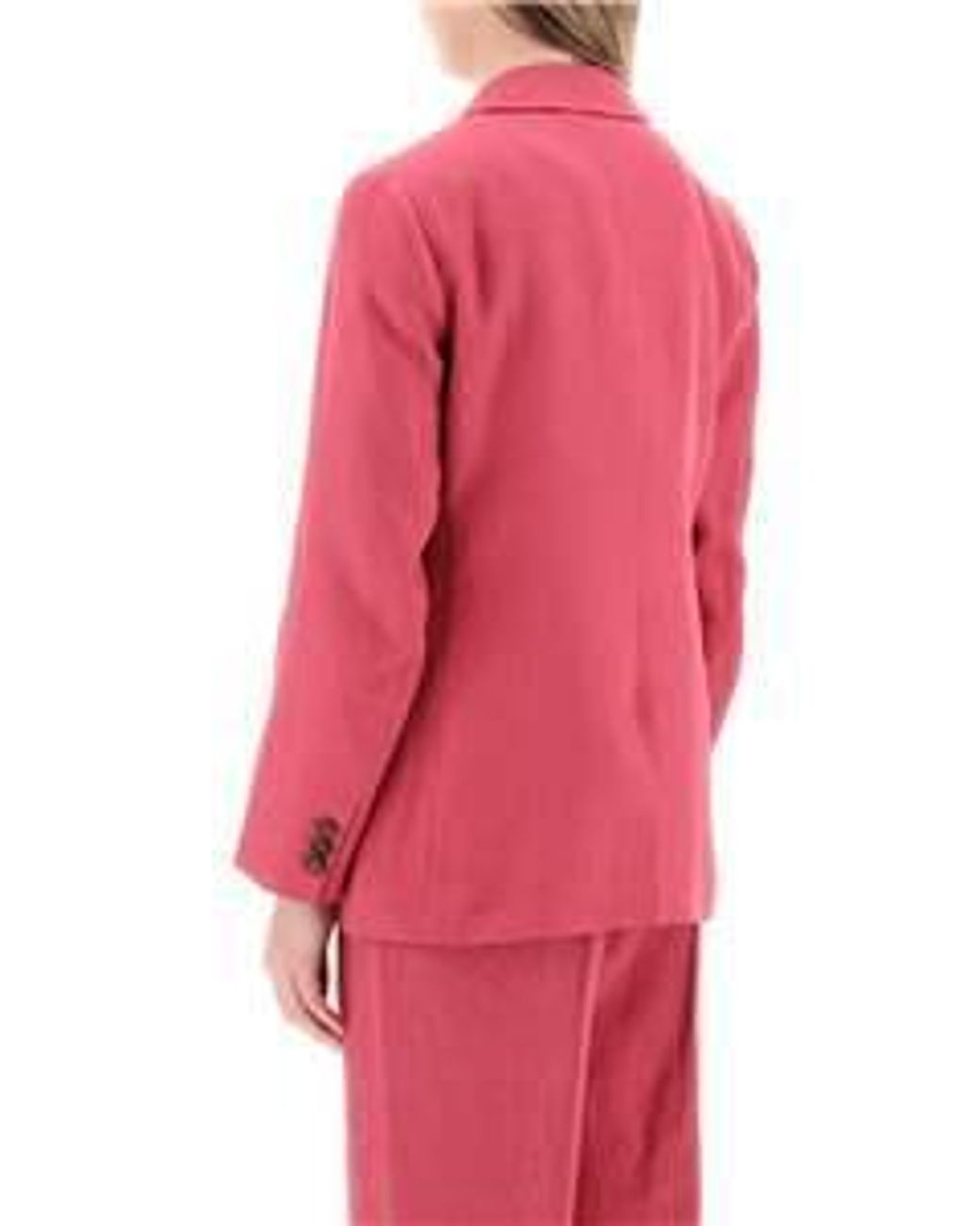Max Mara Pink 'S Single-Breasted Long-Sleeved Blazer