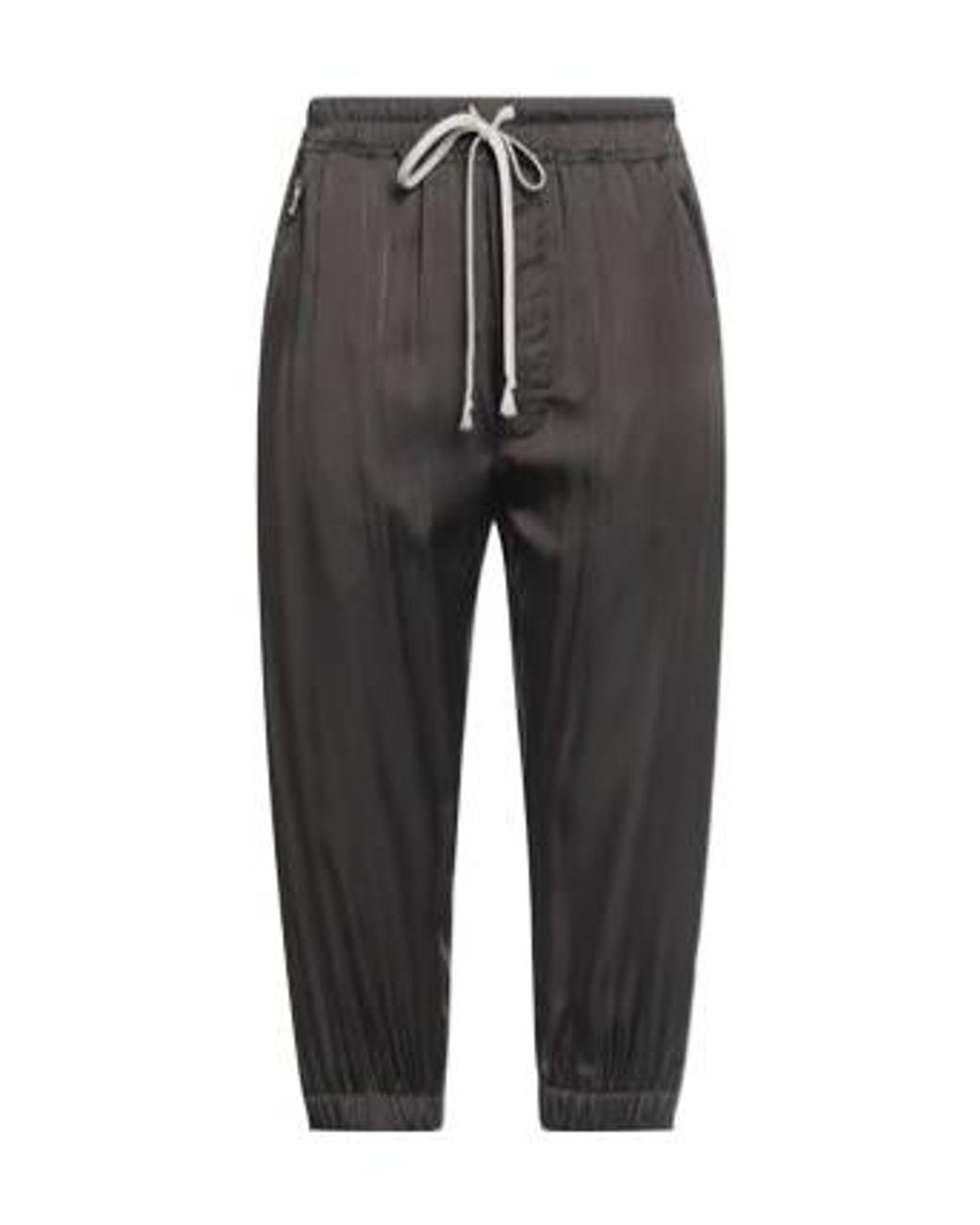 Rick Owens Gray Slim Fit Casual Pants