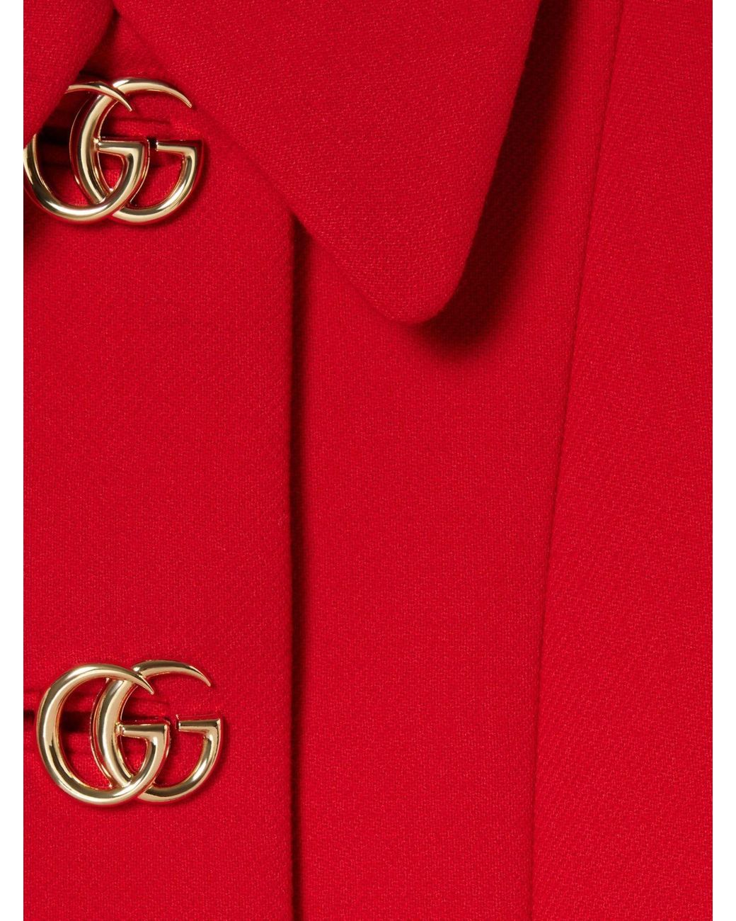 Gucci Double G Button Collared Coat