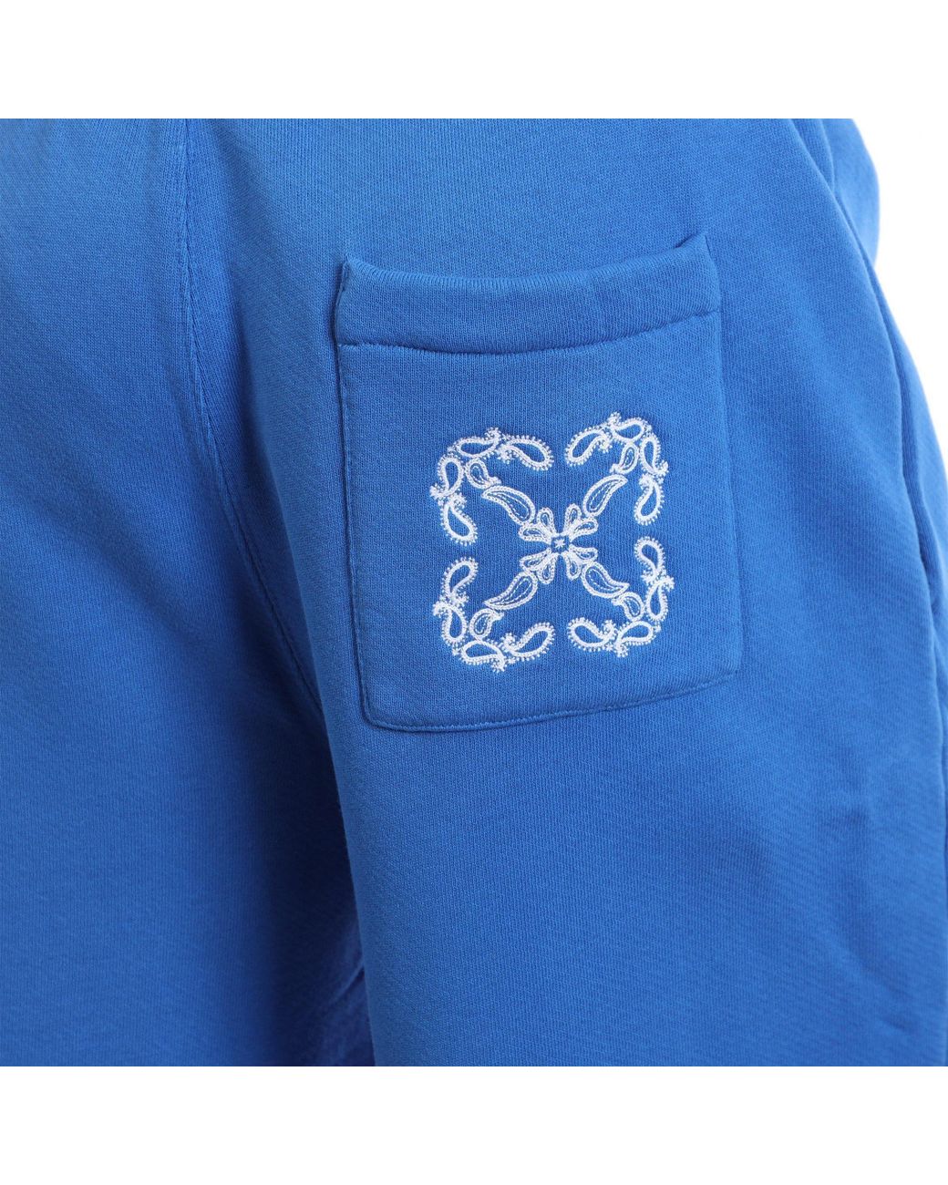 Off-White c/o Virgil Abloh Blue Classic Fresh-Style Shorts for men