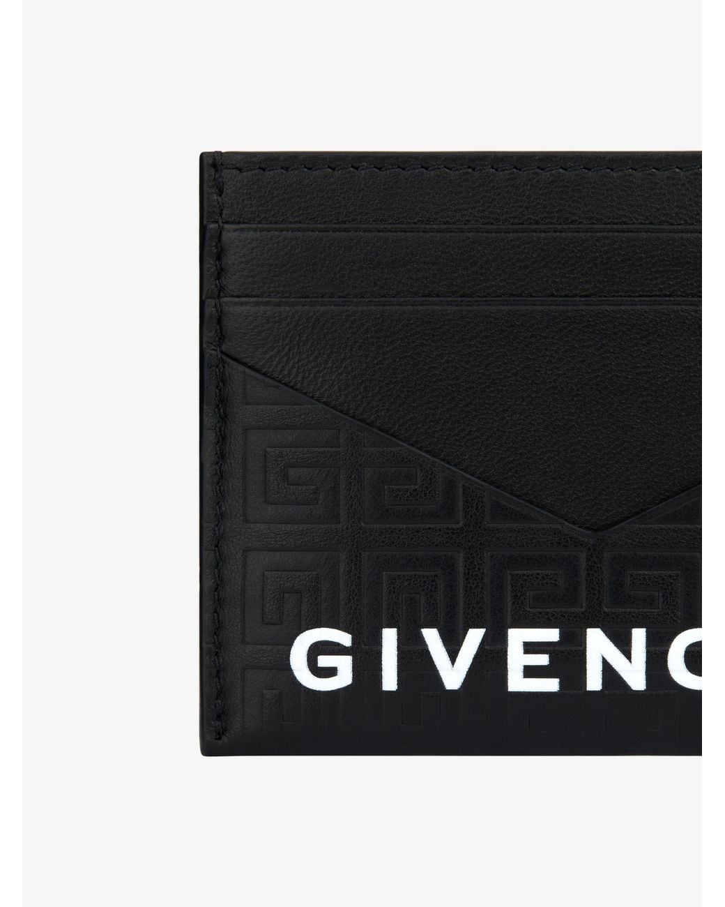Givenchy Black Logo Printed Card Holder