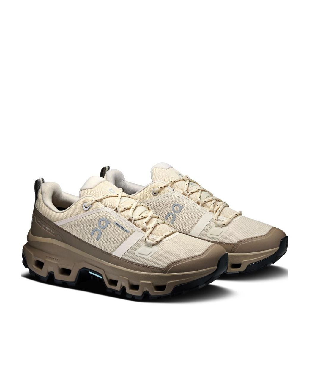 On Shoes Gray Cloudrock Low Waterproof Low-Top Sneakers