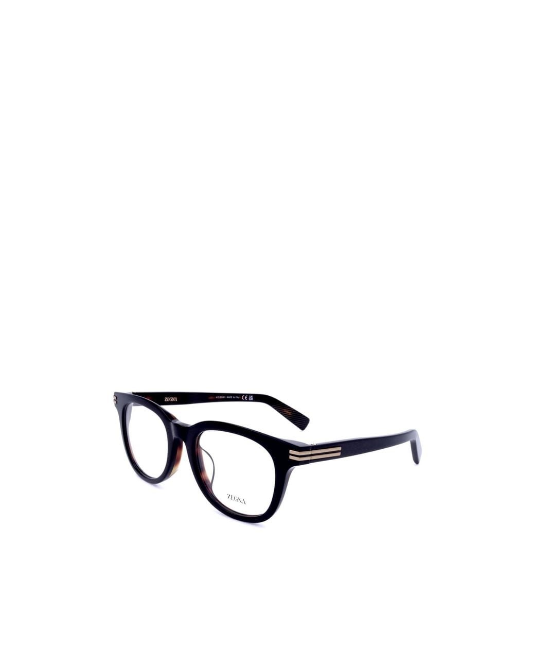 Zegna White Erz Round Frame Glasses for men