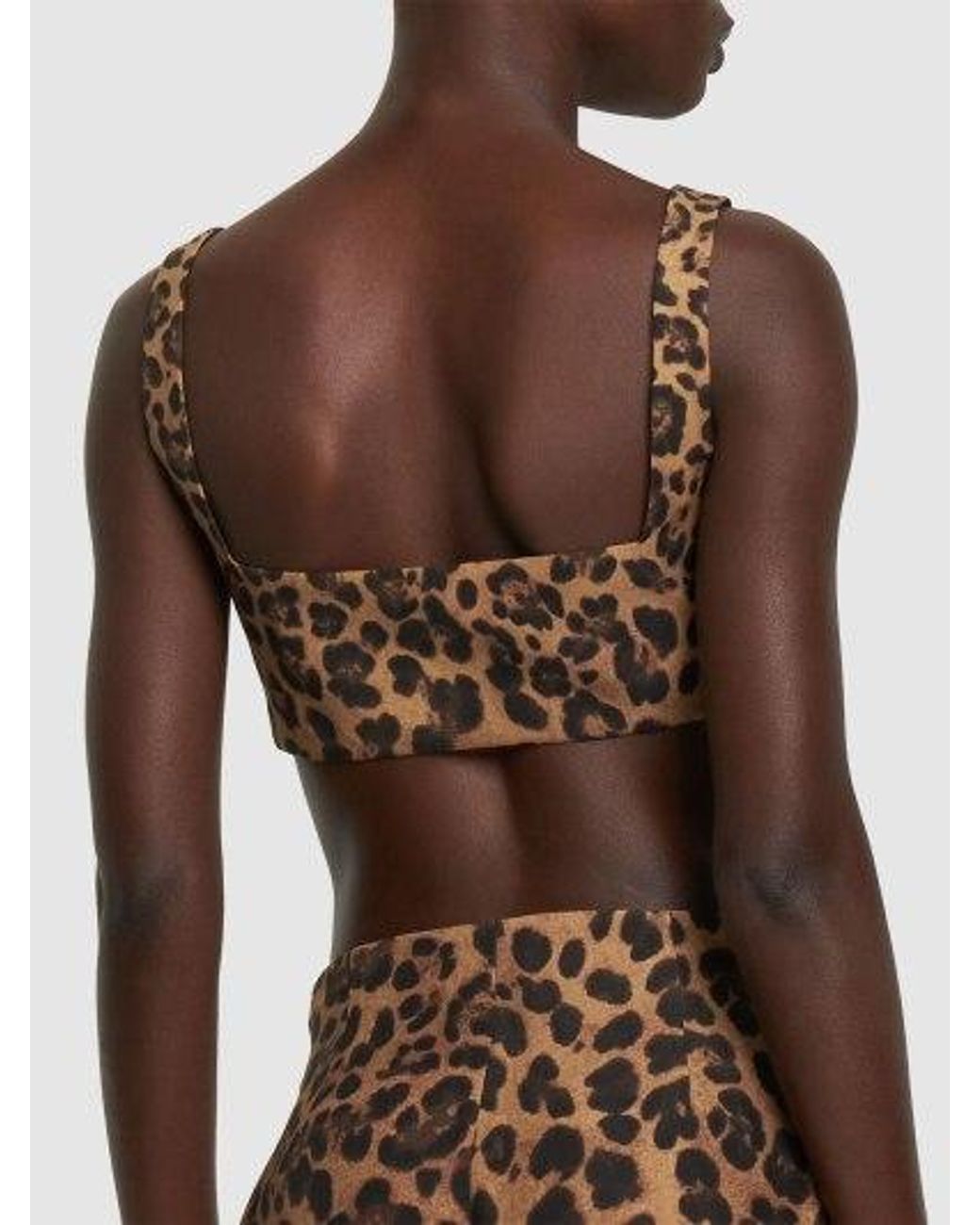 Valentino Brown Leopard Print Short Vest