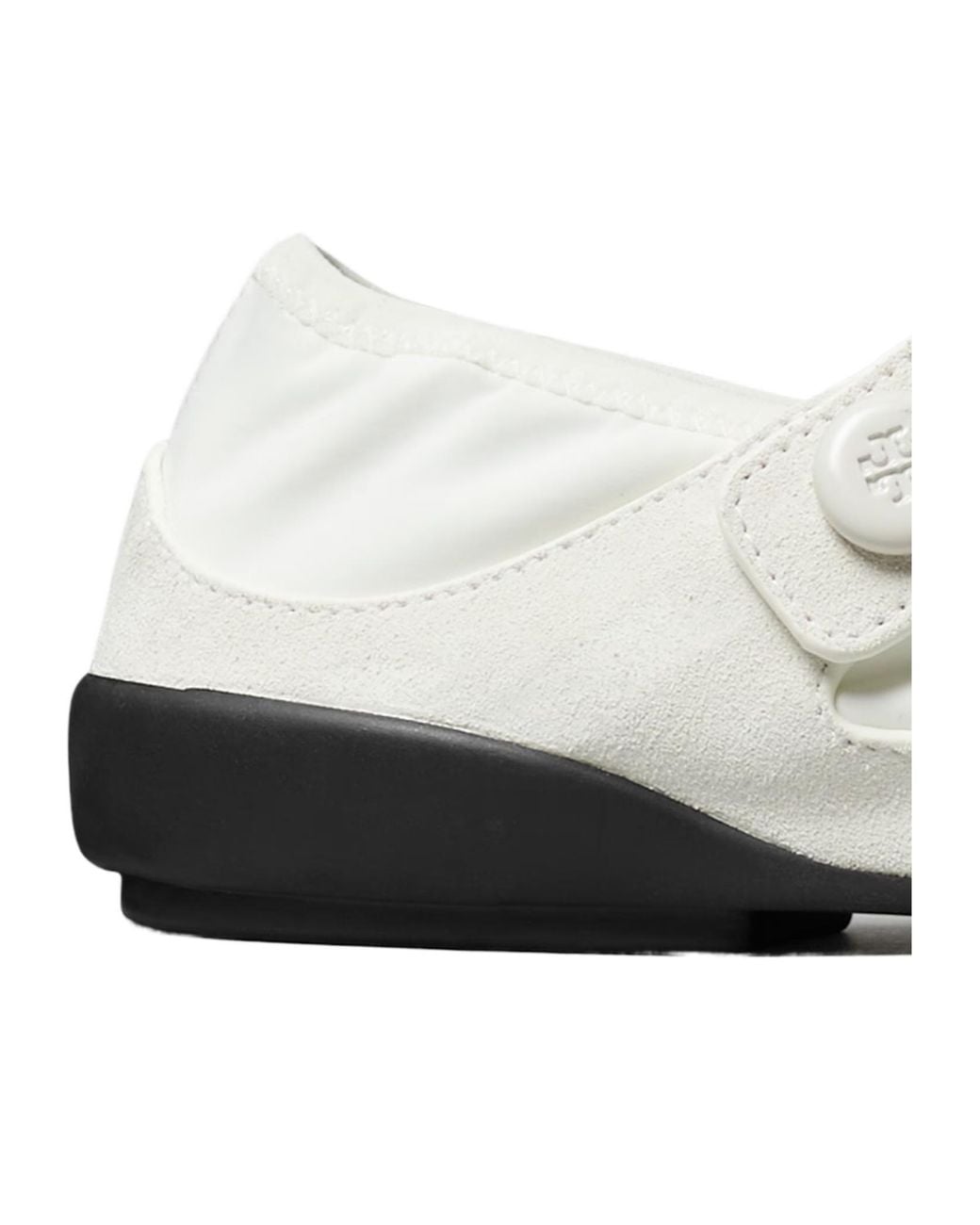 Tory Burch White Romy Mary Jane Flat Shoes